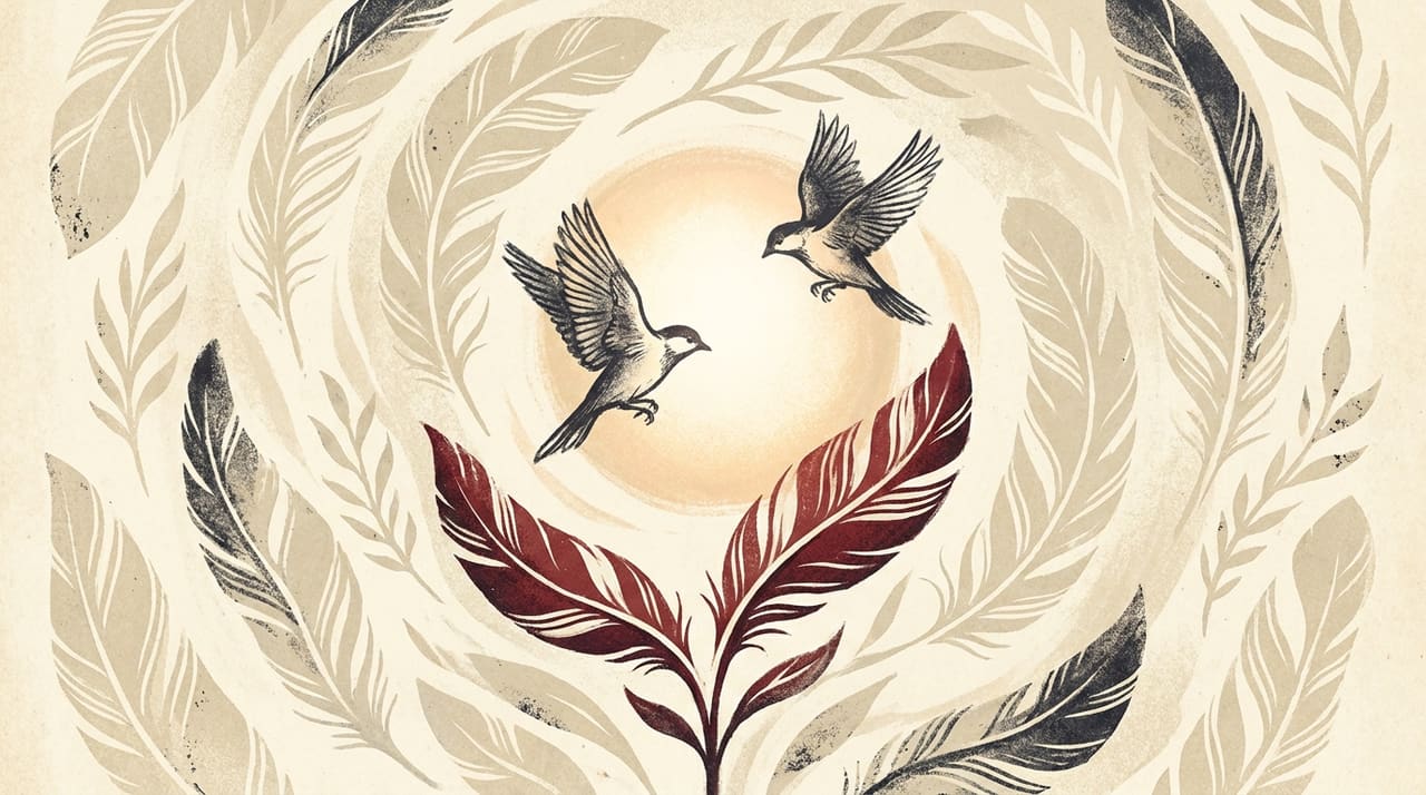 Illustration evoking the 1111 angel number