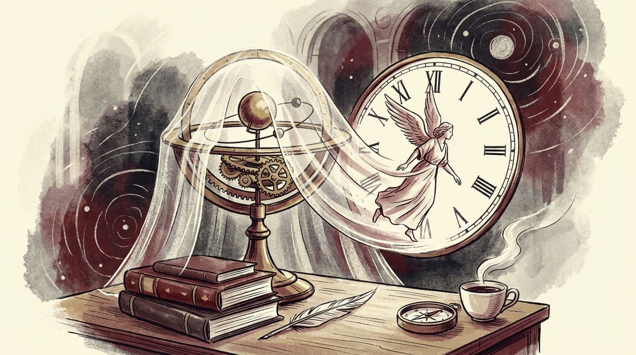 Editorial illustration accompanying the article on Mercury retrograde, explained