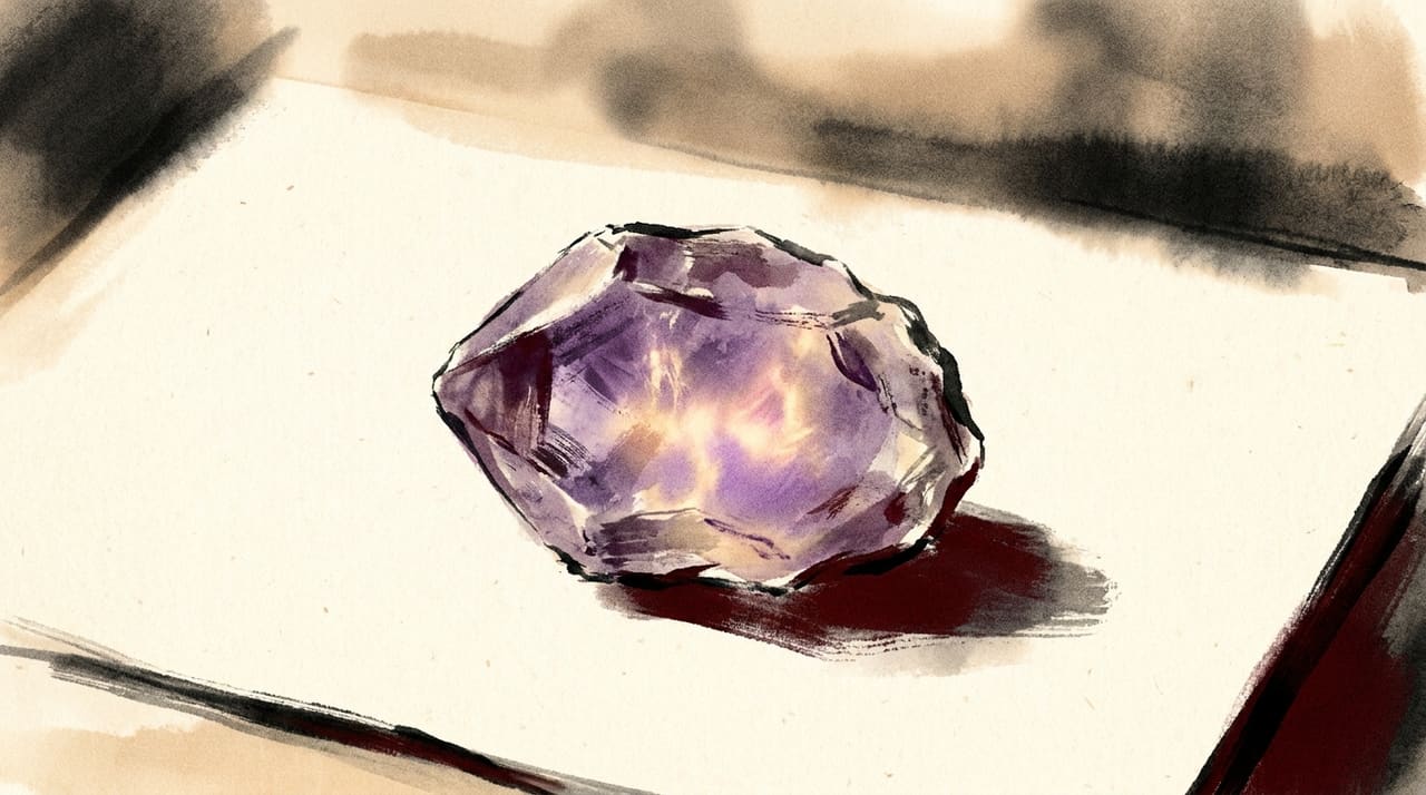 Illustration of Amethyst crystal