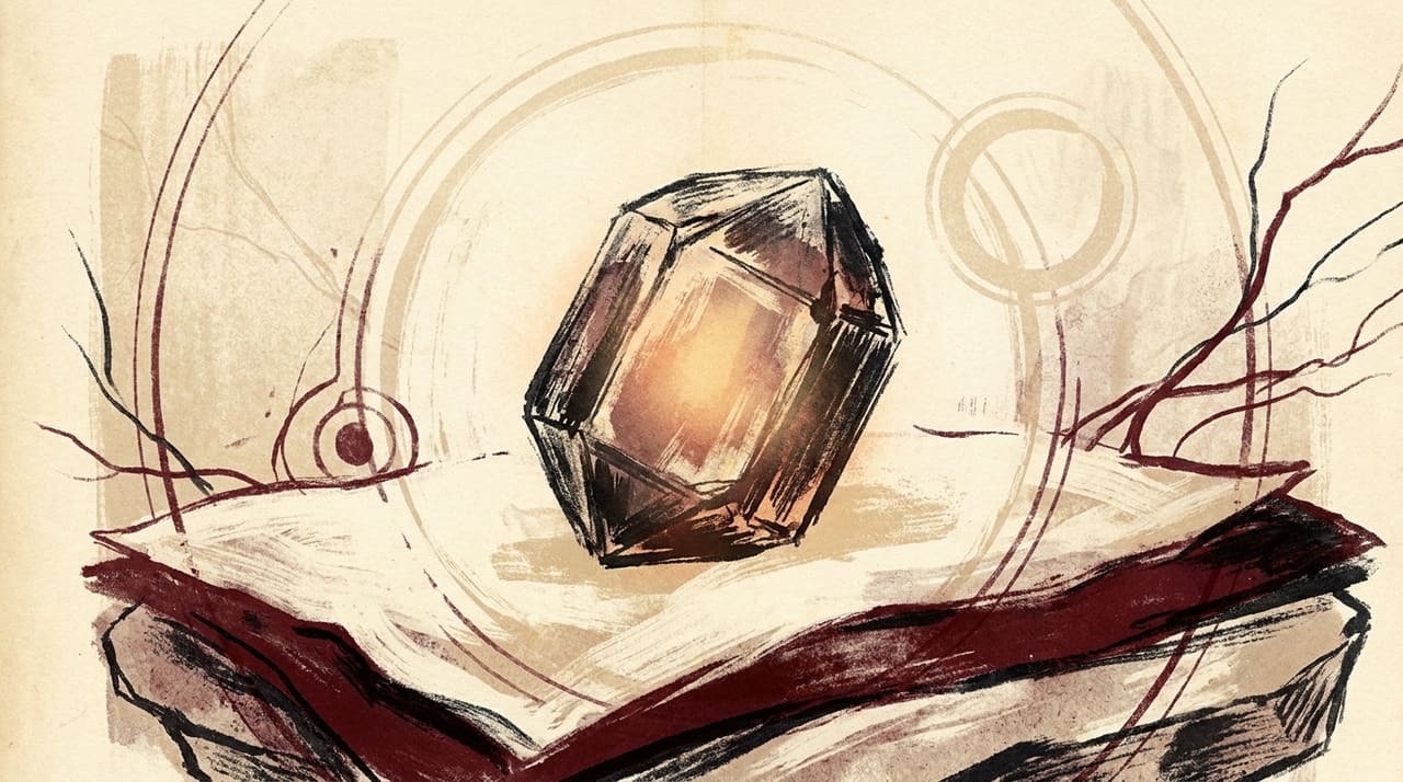 Illustration of Black Tourmaline crystal