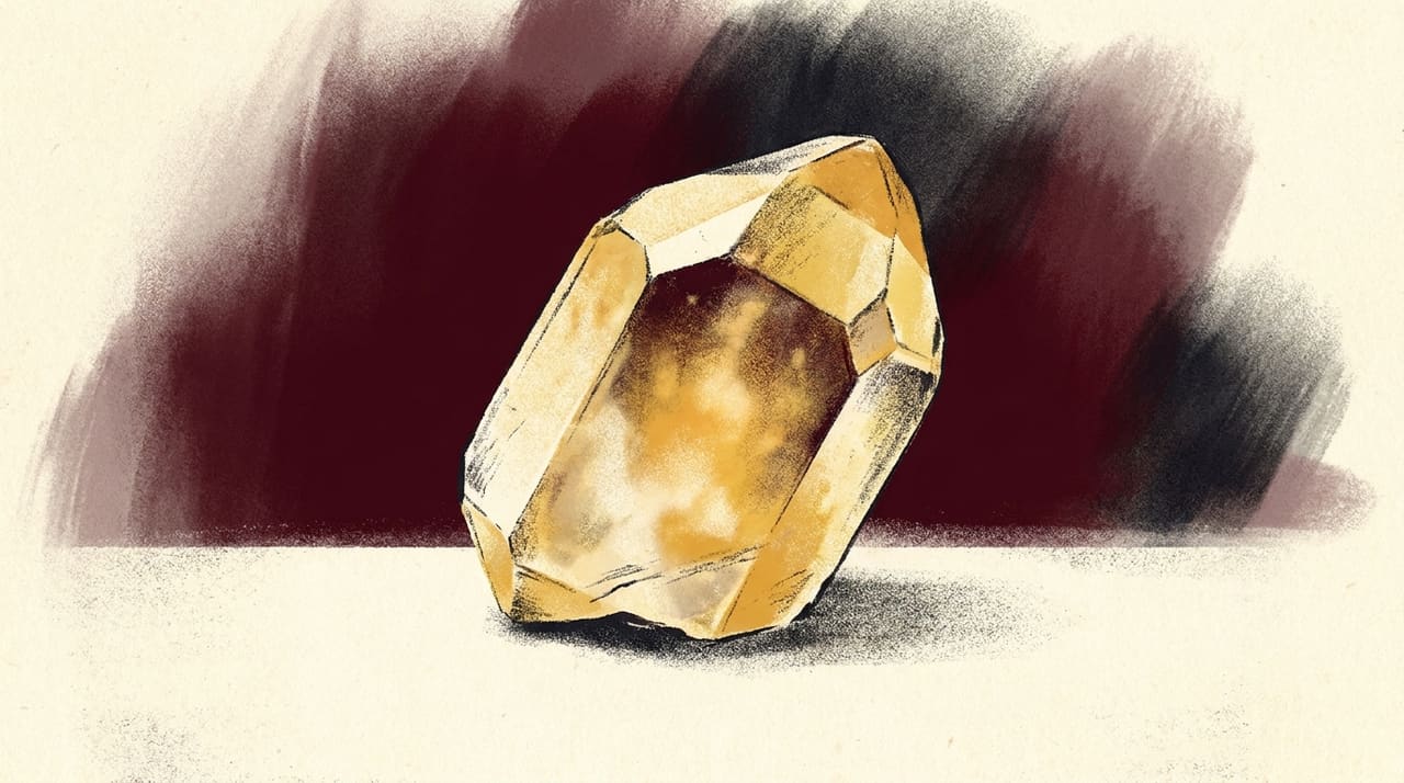 Illustration of Citrine crystal