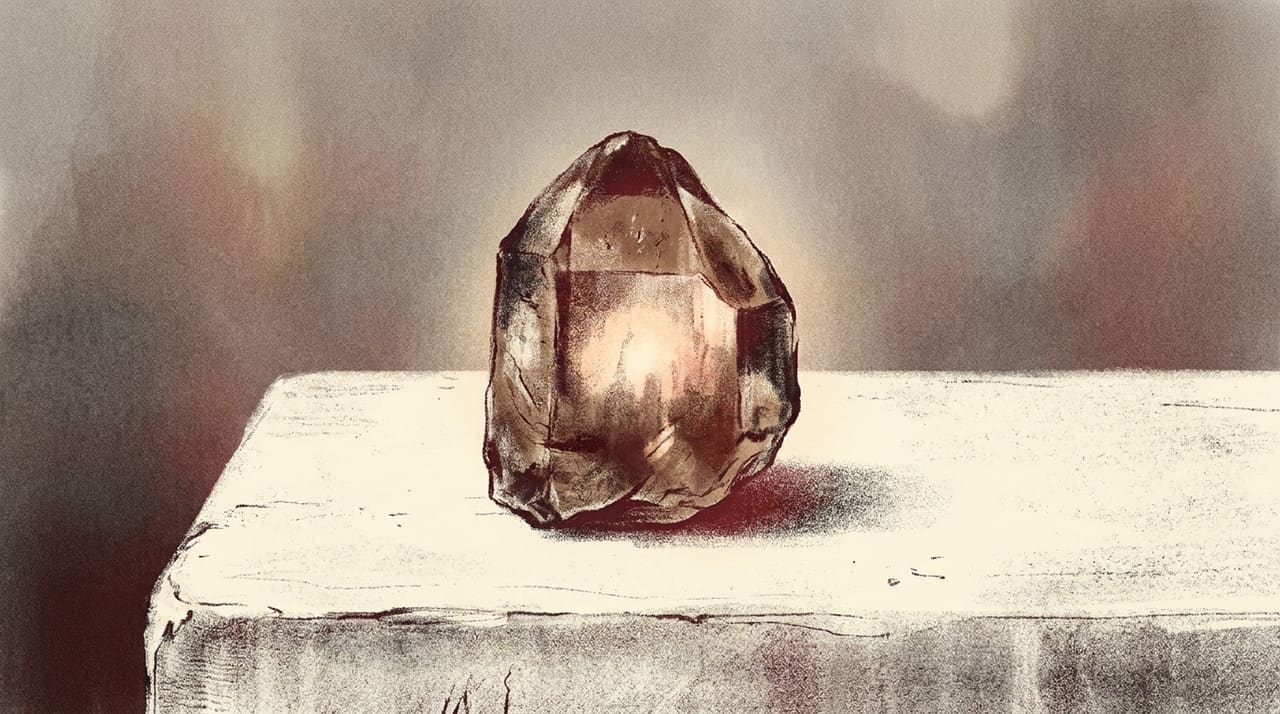 Illustration of Smoky Quartz crystal