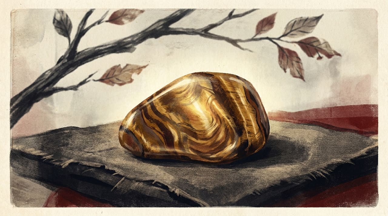 Illustration of Tiger's Eye crystal
