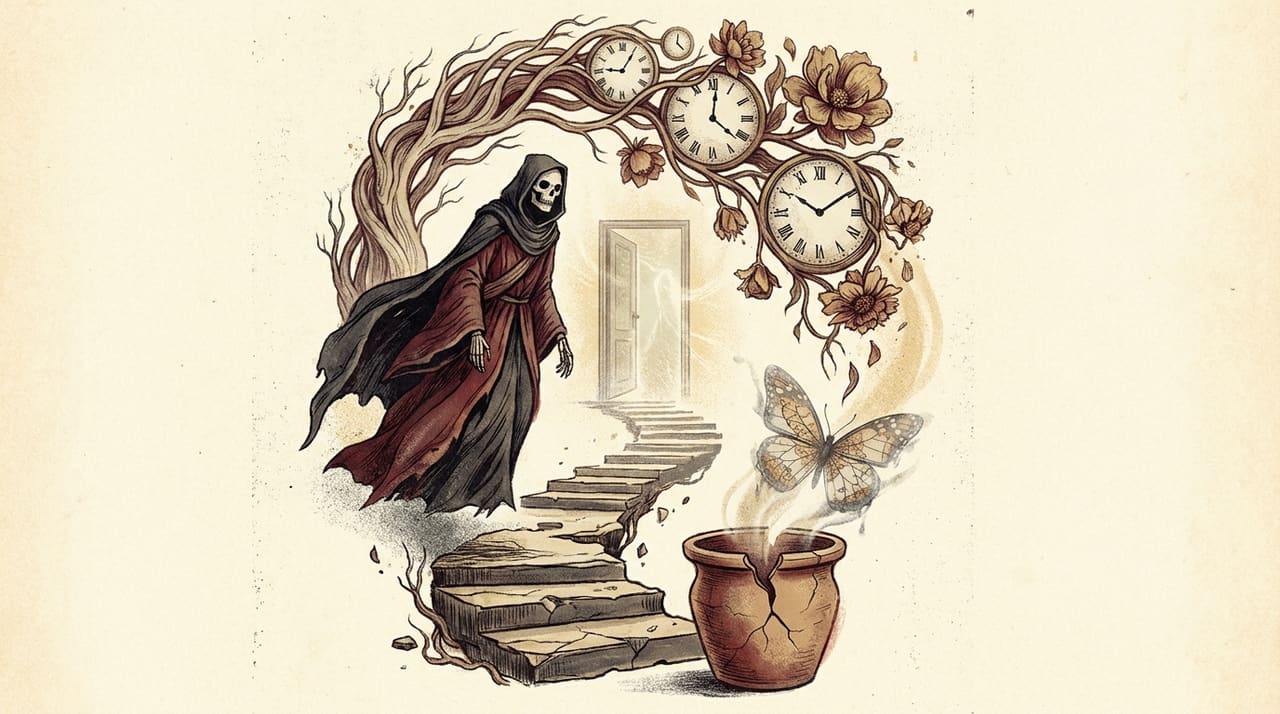 Illustration of a dream about Death