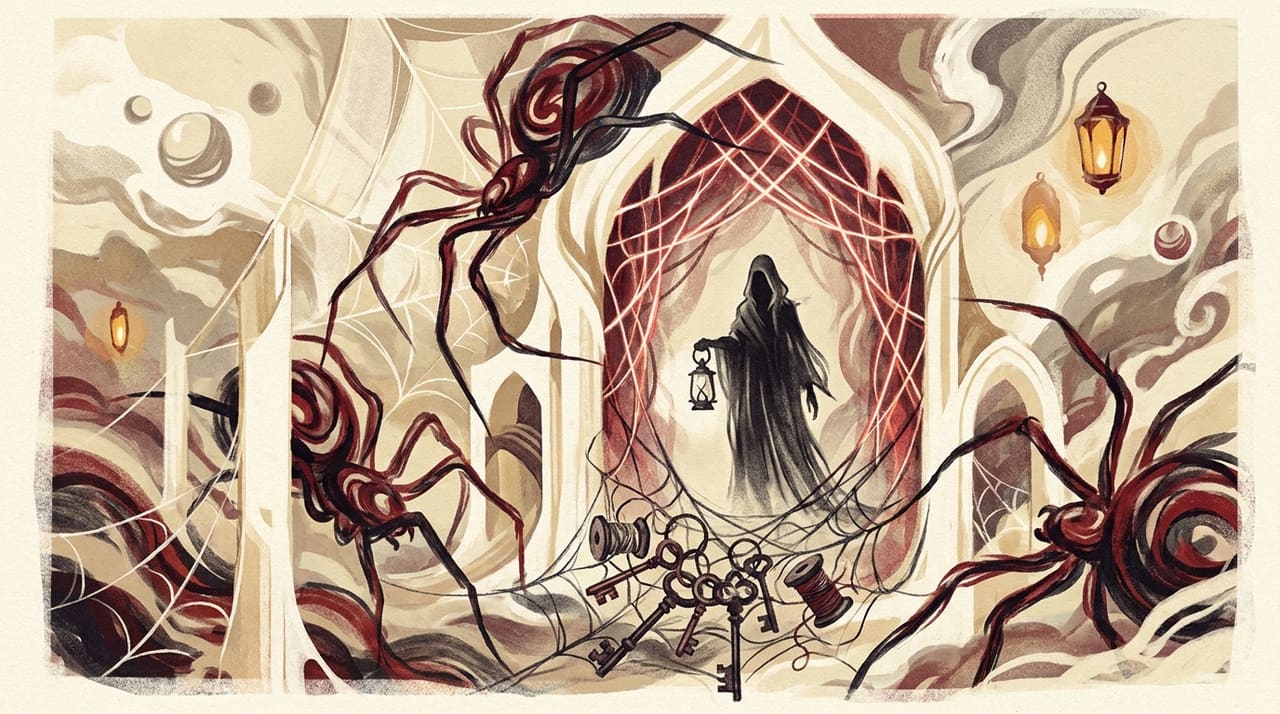 Illustration of a dream about Spiders