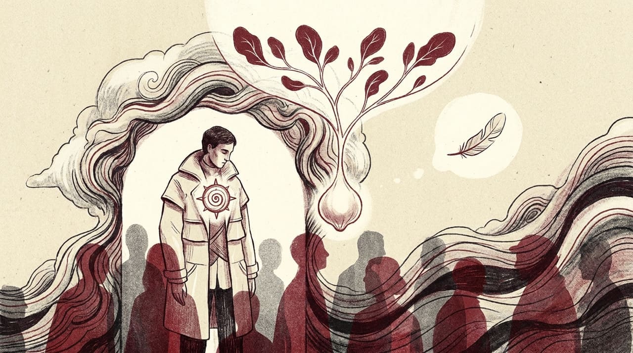 Editorial illustration accompanying the article on Signs you might be an empath
