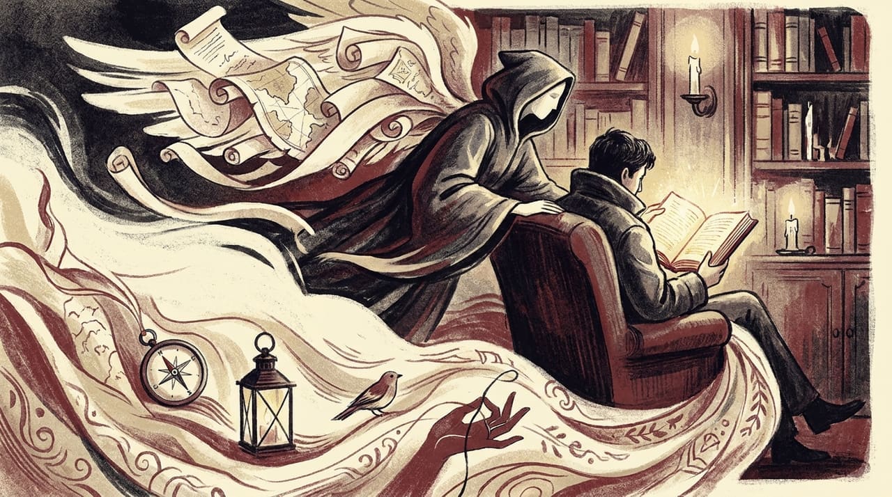 Editorial illustration accompanying the article on Guardian angels, explained