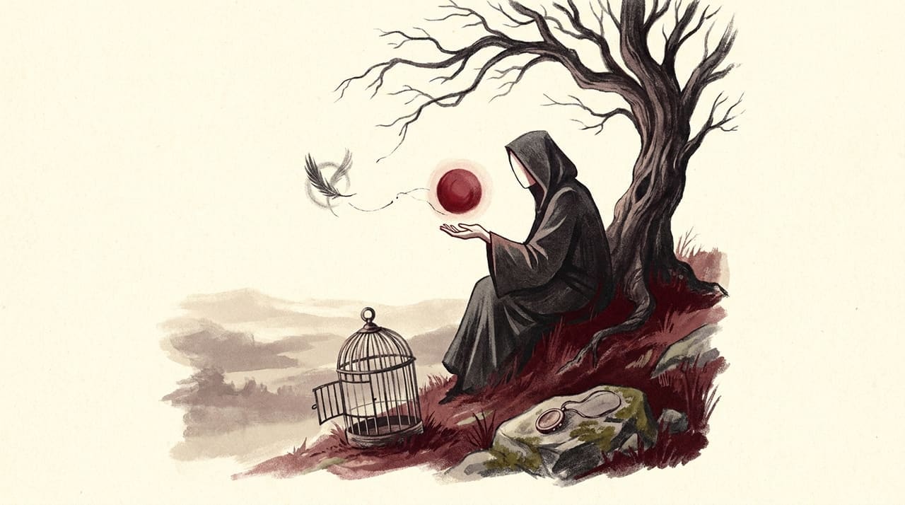 Editorial illustration accompanying the article on Signs from a loved one who has passed