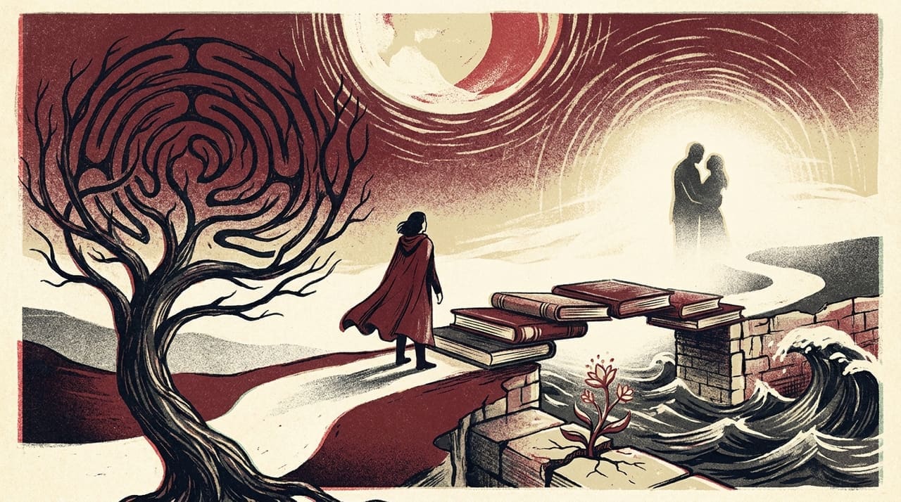 Editorial illustration accompanying the article on Signs of a spiritual awakening