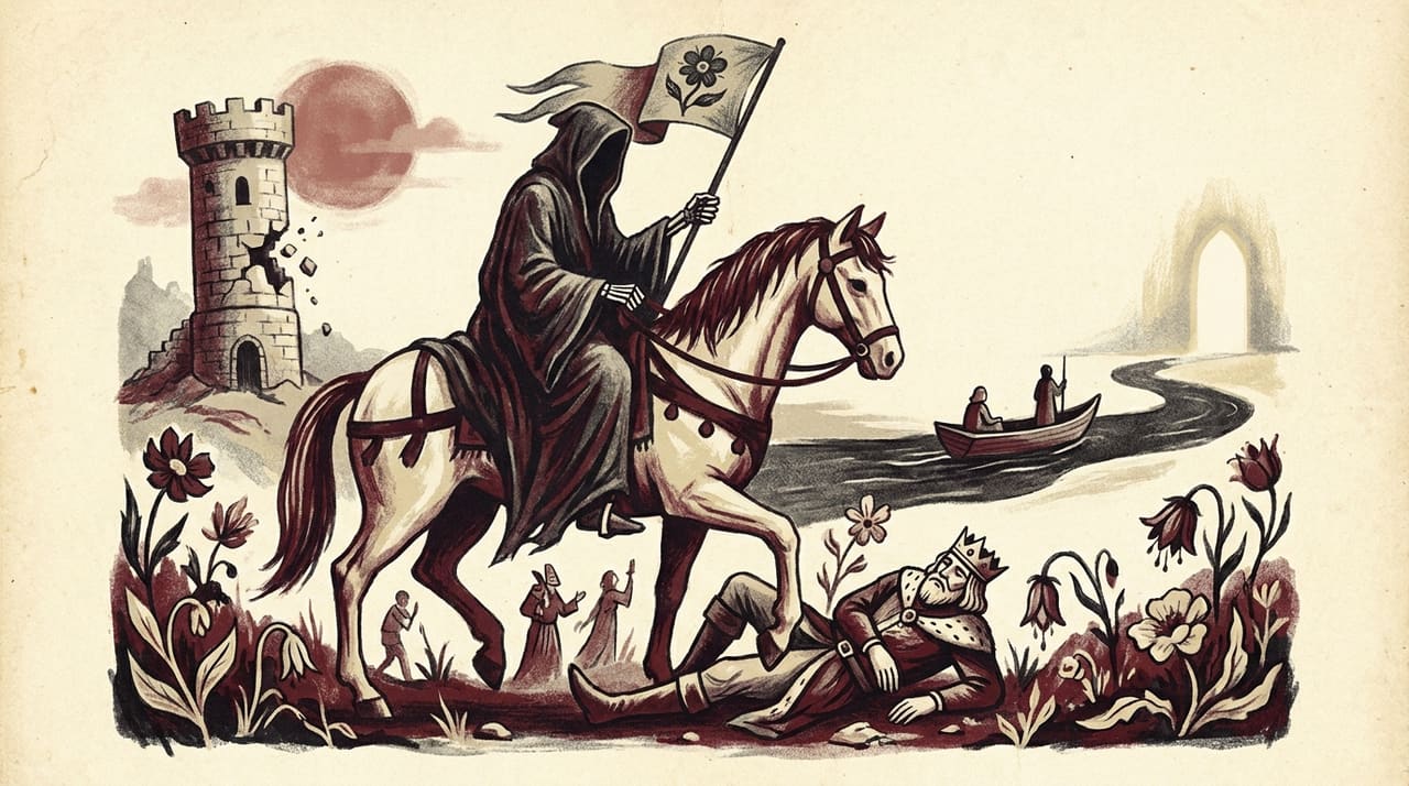 Illustration of the Death tarot card