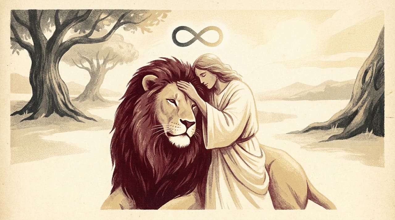 Illustration of the Strength tarot card