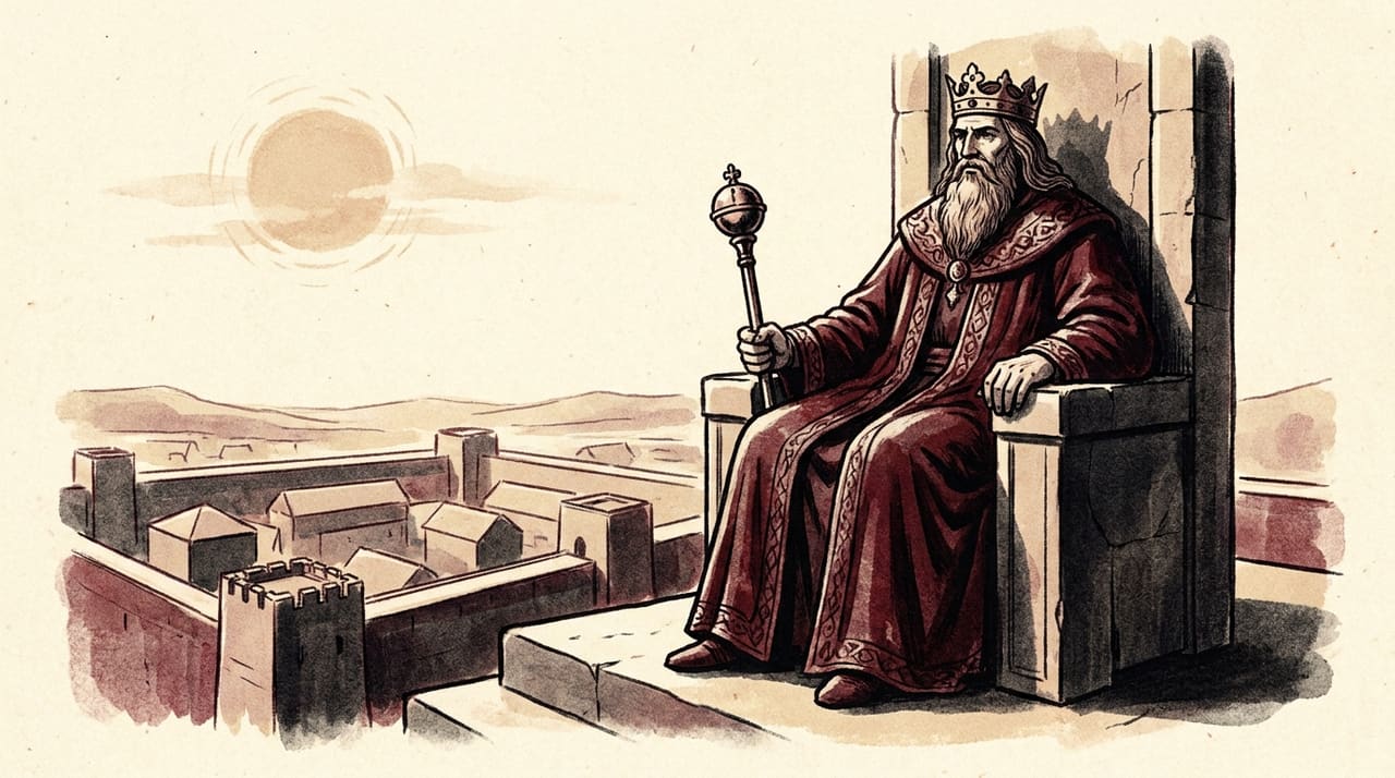 Illustration of the The Emperor tarot card