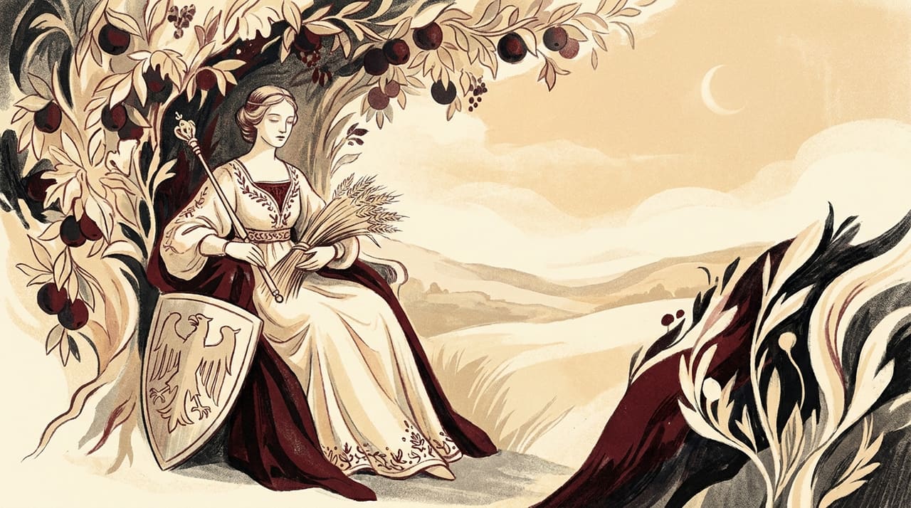 Illustration of the The Empress tarot card
