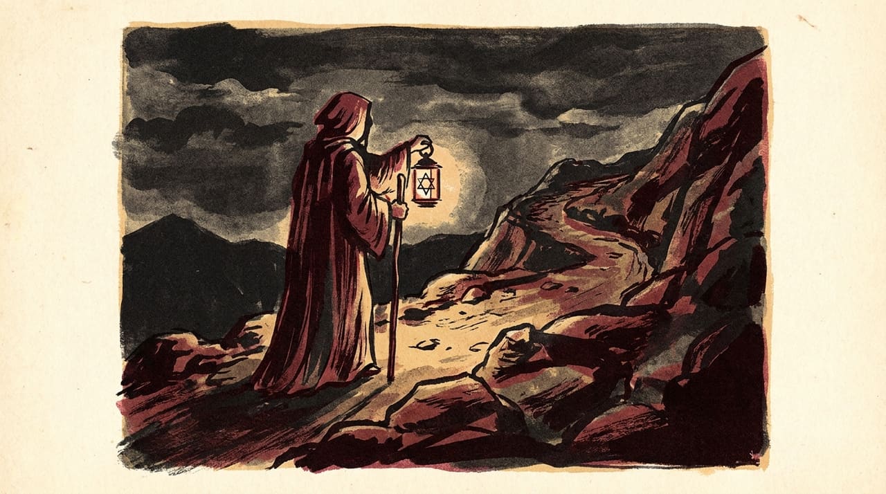 Illustration of the The Hermit tarot card
