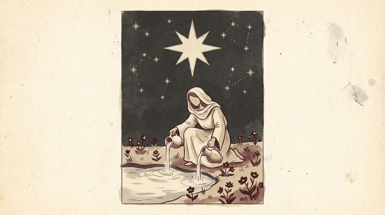 Illustration of the The Star tarot card